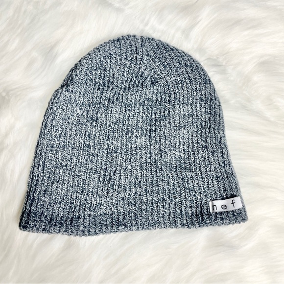 ✨ Neff Daily Heather Beanie Unisex Gray Casual Warm - Picture 3 of 5